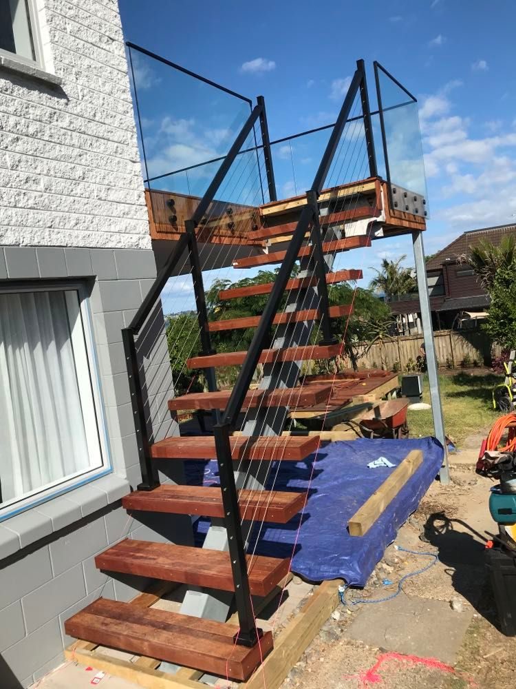 External Steel Staircase — Auckland