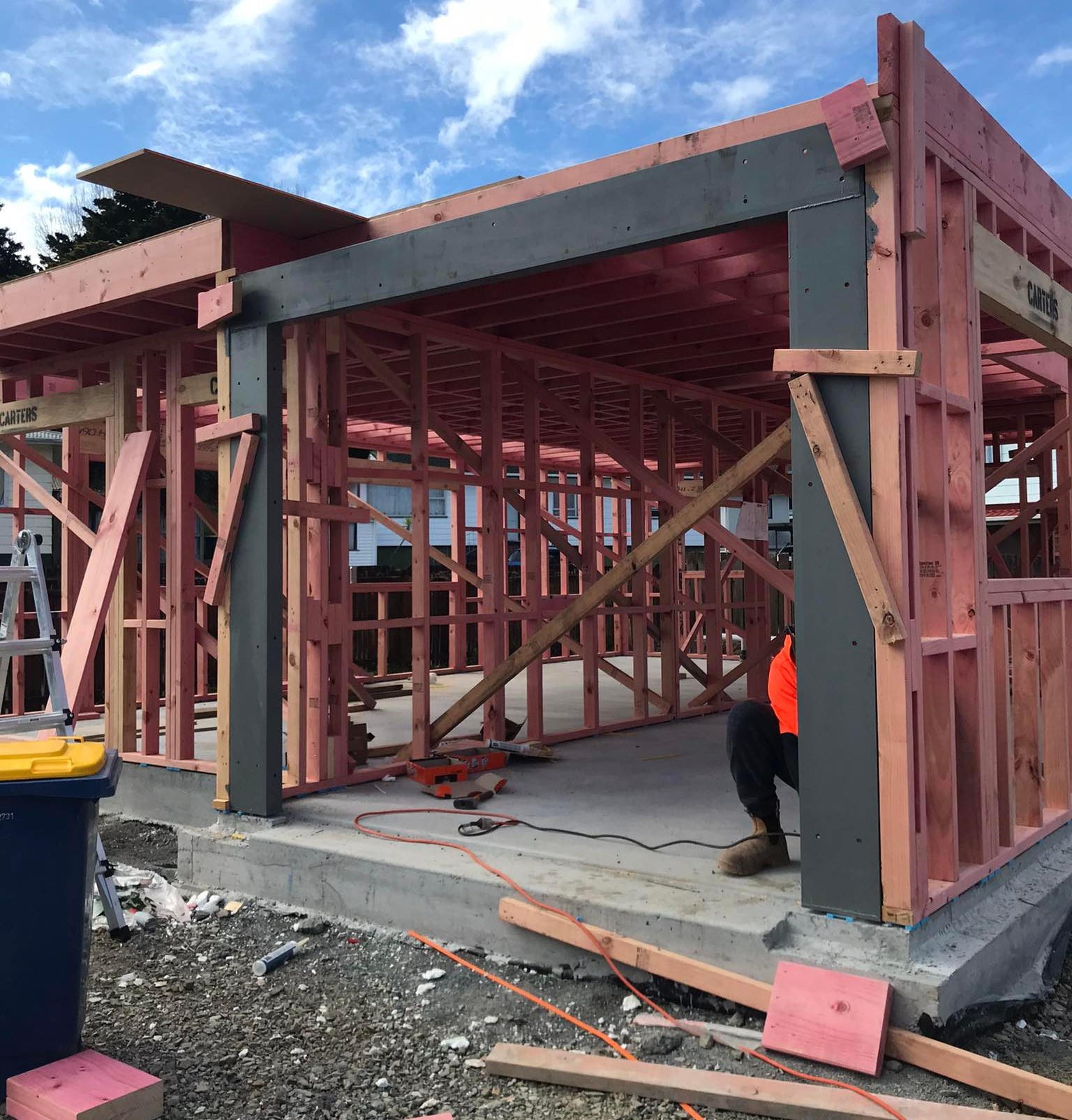Portal Frame Garage — Auckland