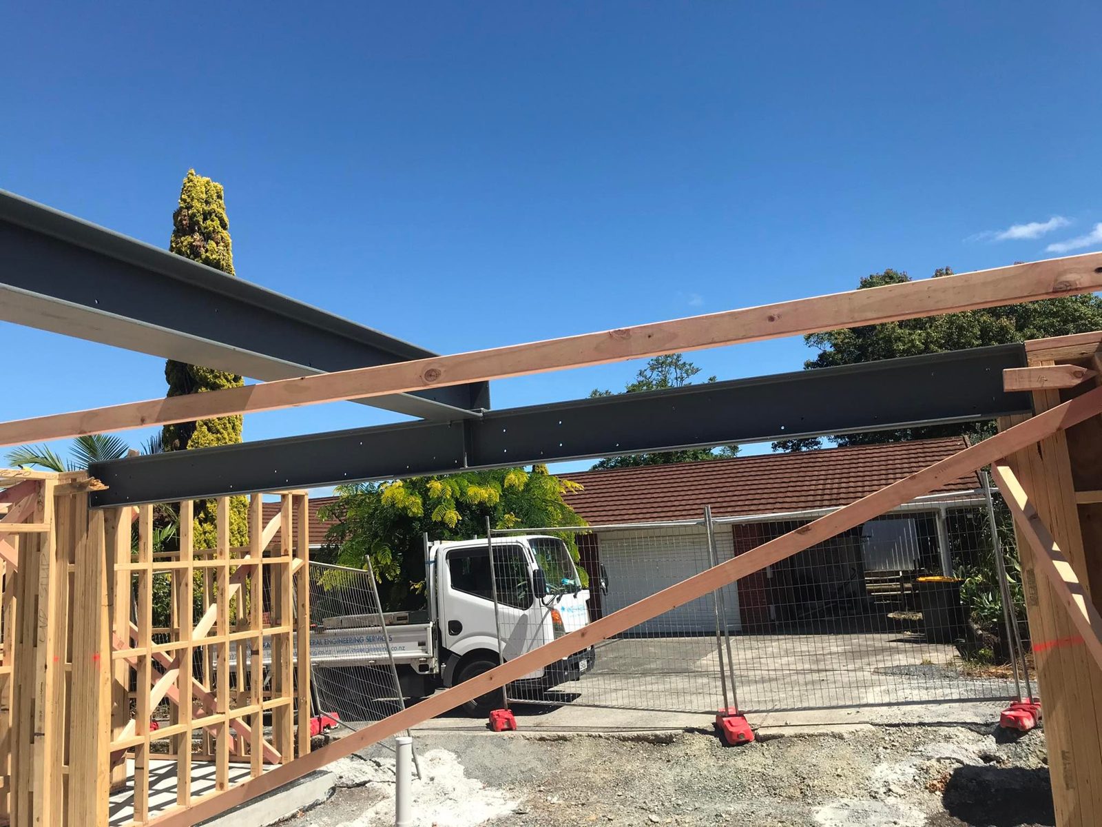 Carport Steel Beams — Auckland