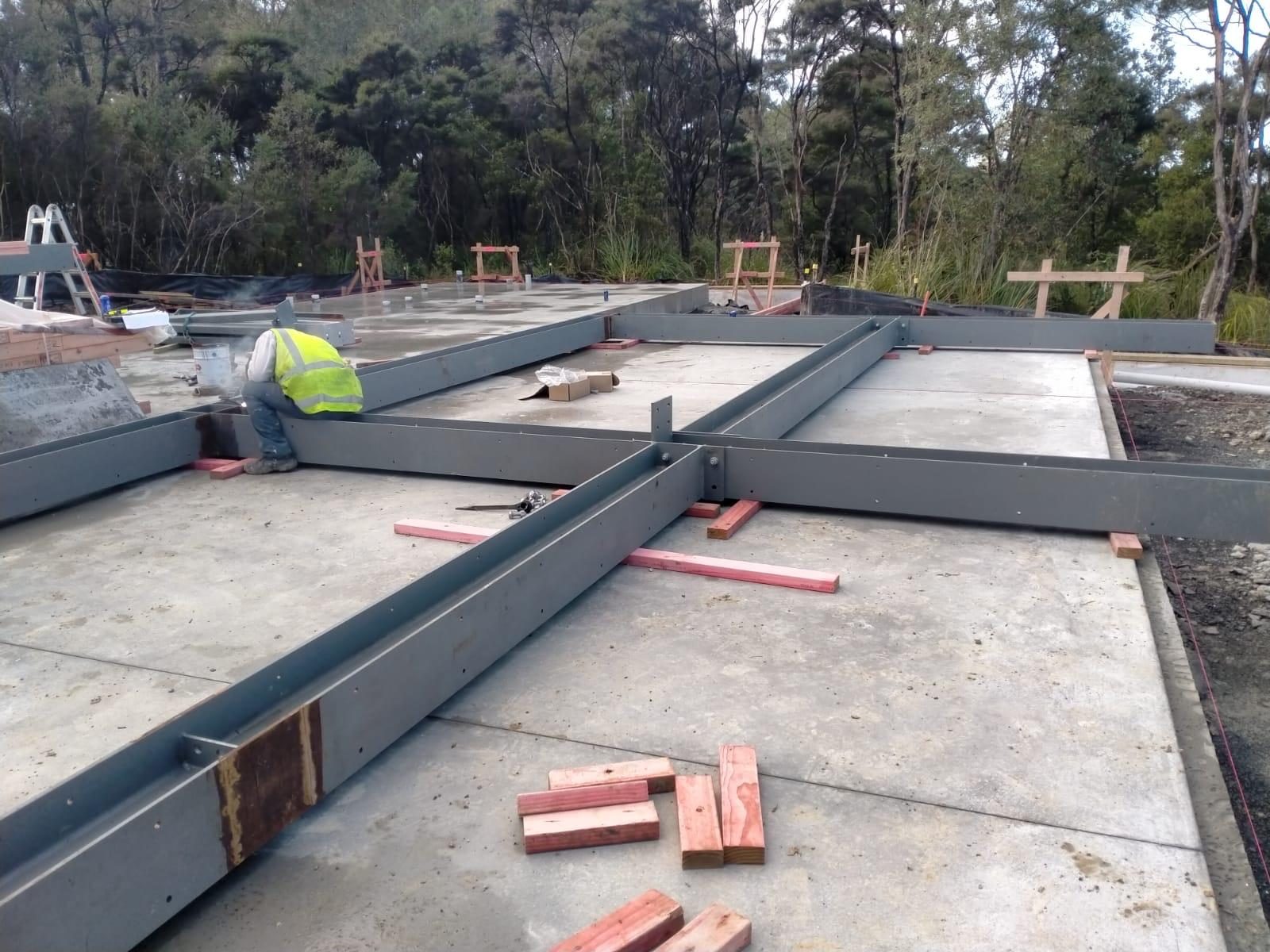 Ground Floor Steel Beams — Auckland